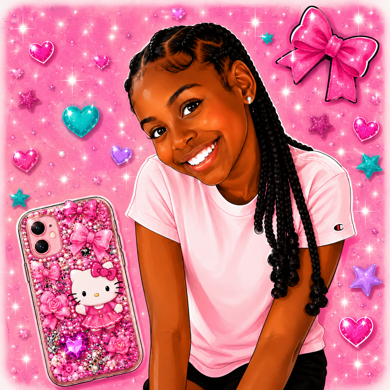 Custom bling phone cases by JunkedByLay